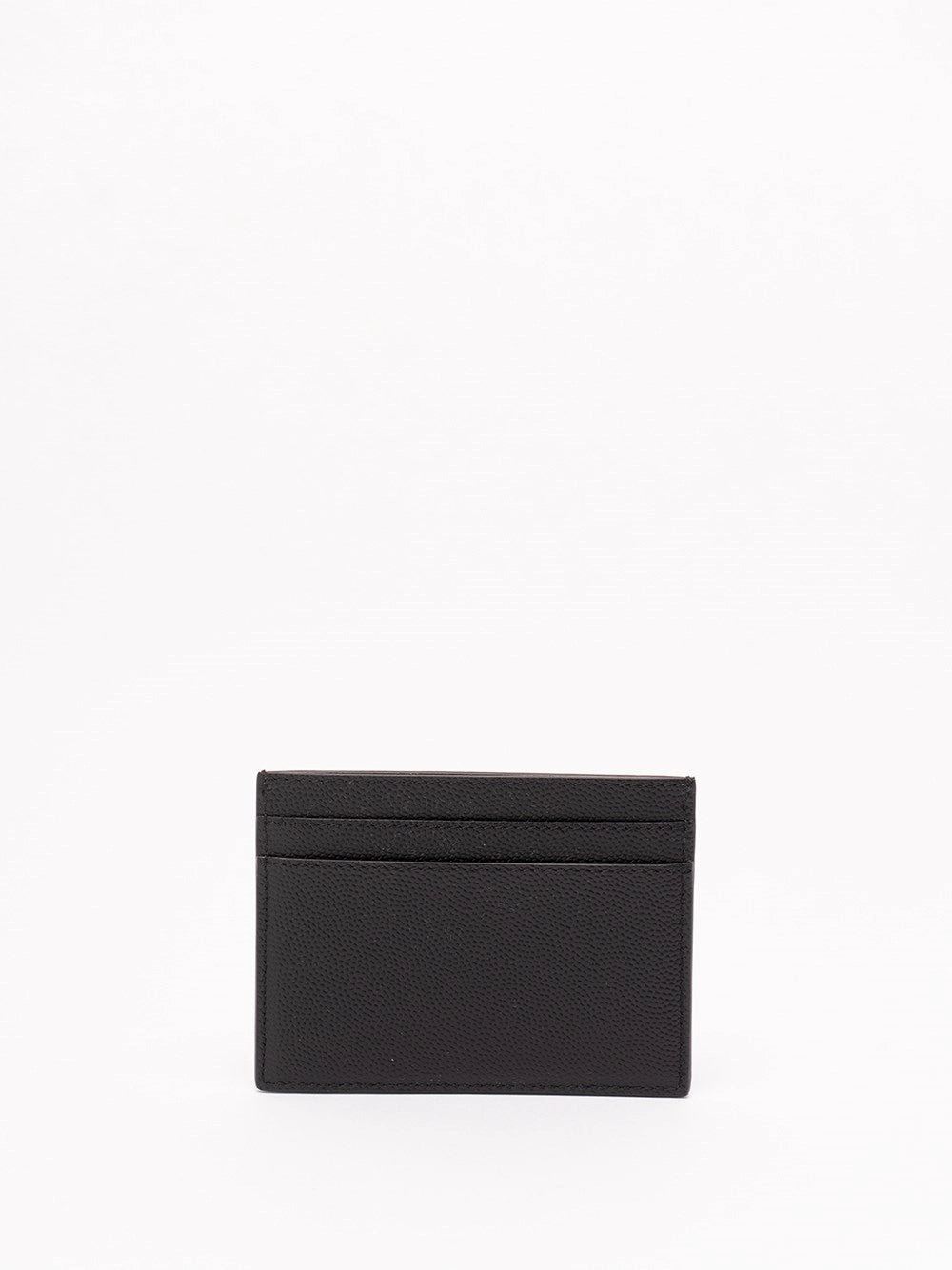 Saint Laurent Men Saint Laurent Paris Credit Card Case In Grain De Poudre Leather