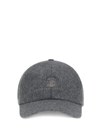 Brunello Cucinelli Men Logo Baseball Hat
