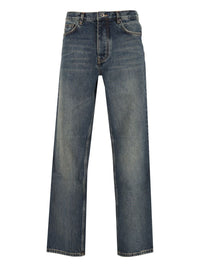Off-White Men Half Arrow Slim-Fit Relaxed Jeans