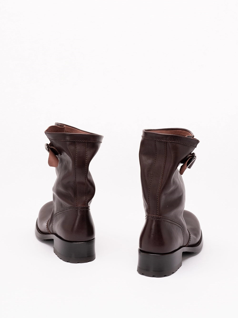 Prada Prada Women Leather Mid-Calf Boots