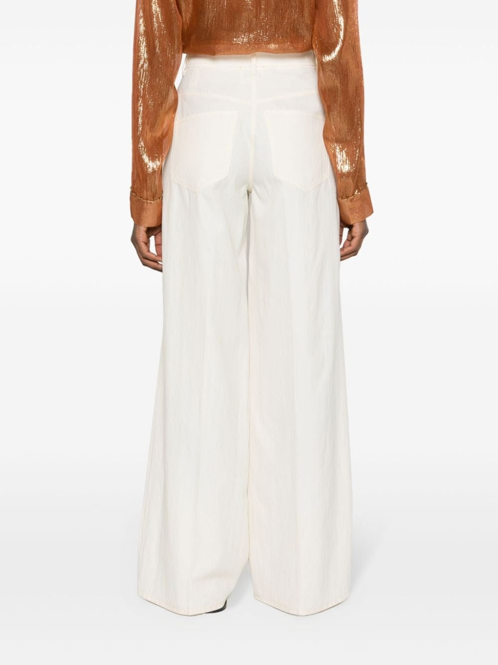 Forte_forte Forte_Forte Women Viscose And Cotton Twill Trousers