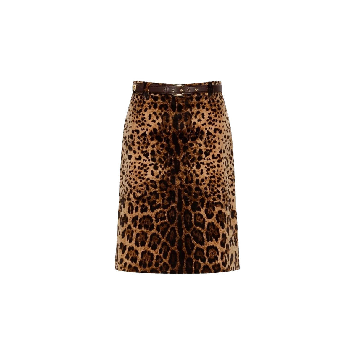 Max Mara Studio Max Mara Studio Leopard Falange Skirt Women
