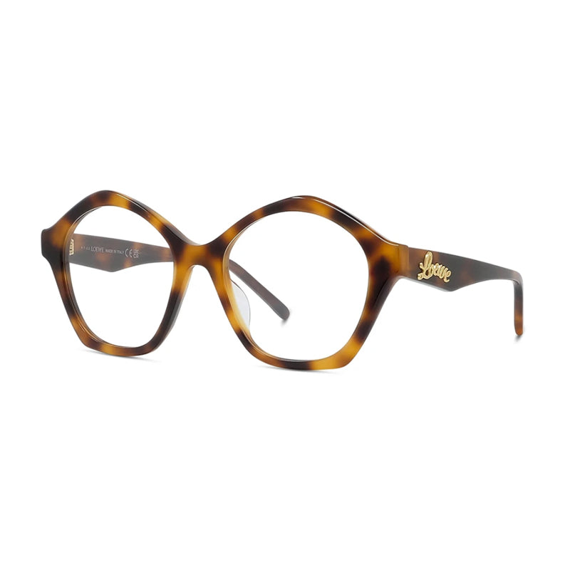 Loewe Loewe Eyeglasses Square Full Rim, Glossy Green Frame and Clear Demo Lenses Lens LW50053I052
