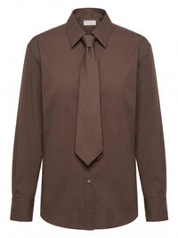 Brunello cucinelli Brunello Cucinelli Women Shirt With Tie And Monili