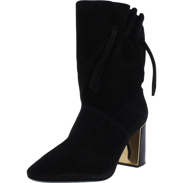 Gigi Womens Leather Ankle Booties