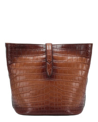 Gucci Womens Jackie Crocodile Bucket Bag