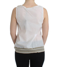 Ermanno Scervino White Top Blouse Tank Shirt Women's Sleeveless