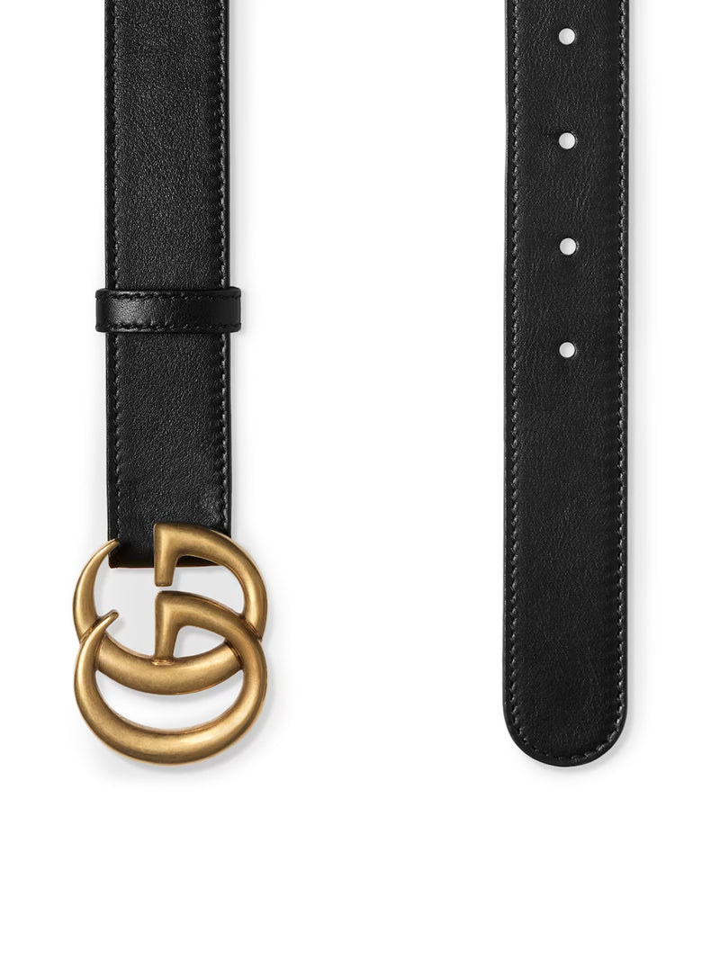 Gucci Gucci Men Gg Marmont Thin Belt