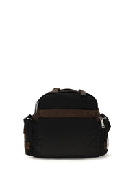Prada Men Explore Shoulder Bag In Re-Nylon And Leather