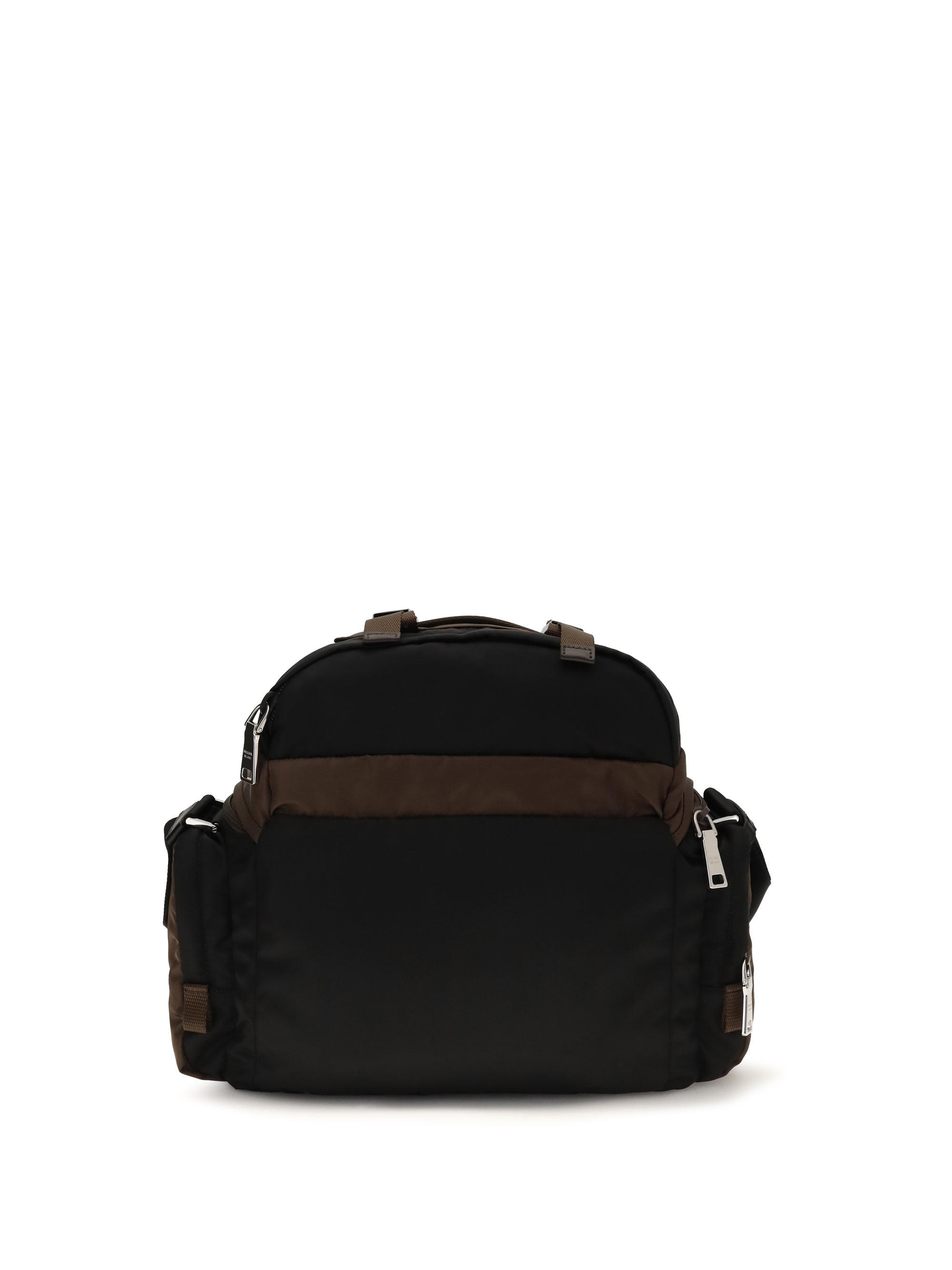Prada Men Explore Shoulder Bag In Re-Nylon And Leather
