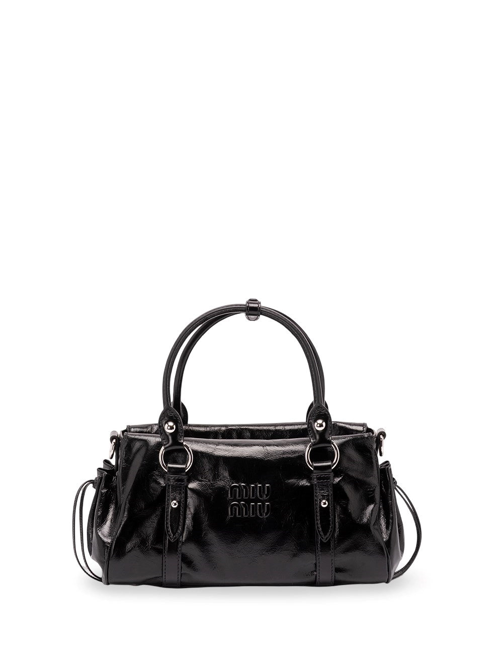 Miu Miu Women Shiny Leather Handbag