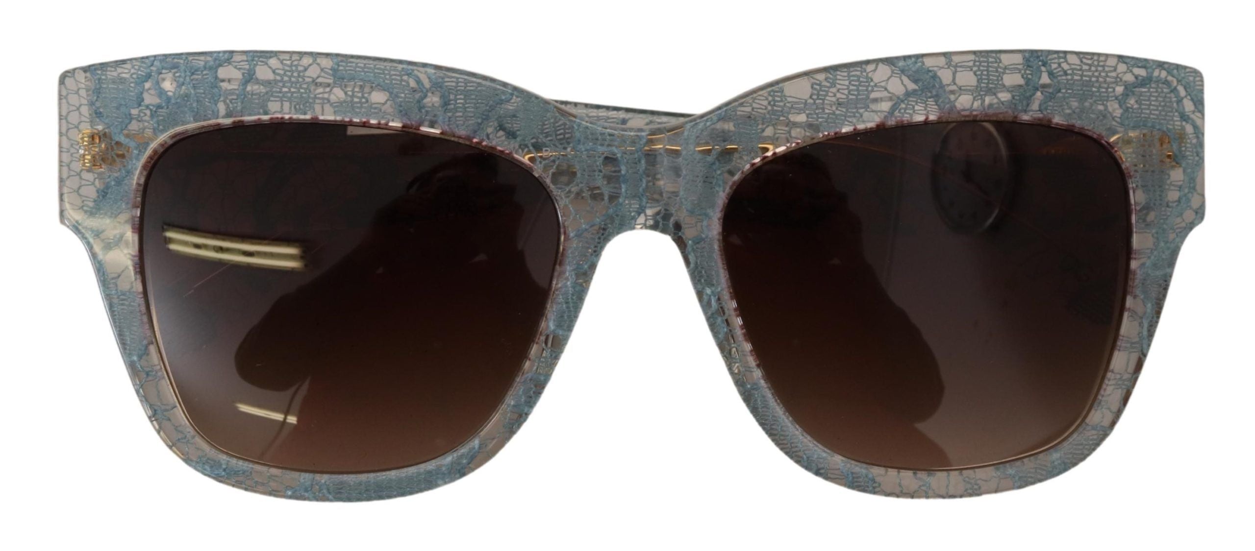 Dolce & Gabbana Dolce & Gabbana Blue Lace Acetate Crystal Butterfly DG4231 Women's Sunglasses