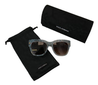 Dolce & Gabbana Dolce & Gabbana Blue Lace Acetate Crystal Butterfly DG4231 Women's Sunglasses