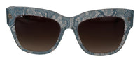 Dolce & Gabbana Dolce & Gabbana Blue Lace Acetate Crystal Butterfly DG4231 Women's Sunglasses