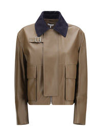 Loewe Women Cropped Nappa Leather Jacket