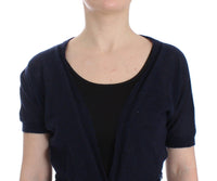 Ermanno Scervino Knit Blue Wool Sweater Women's Cardigan