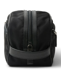 Prada Men Travel Pouch In Re-Nylon And Saffiano