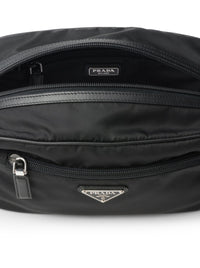 Prada Men Travel Pouch In Re-Nylon And Saffiano
