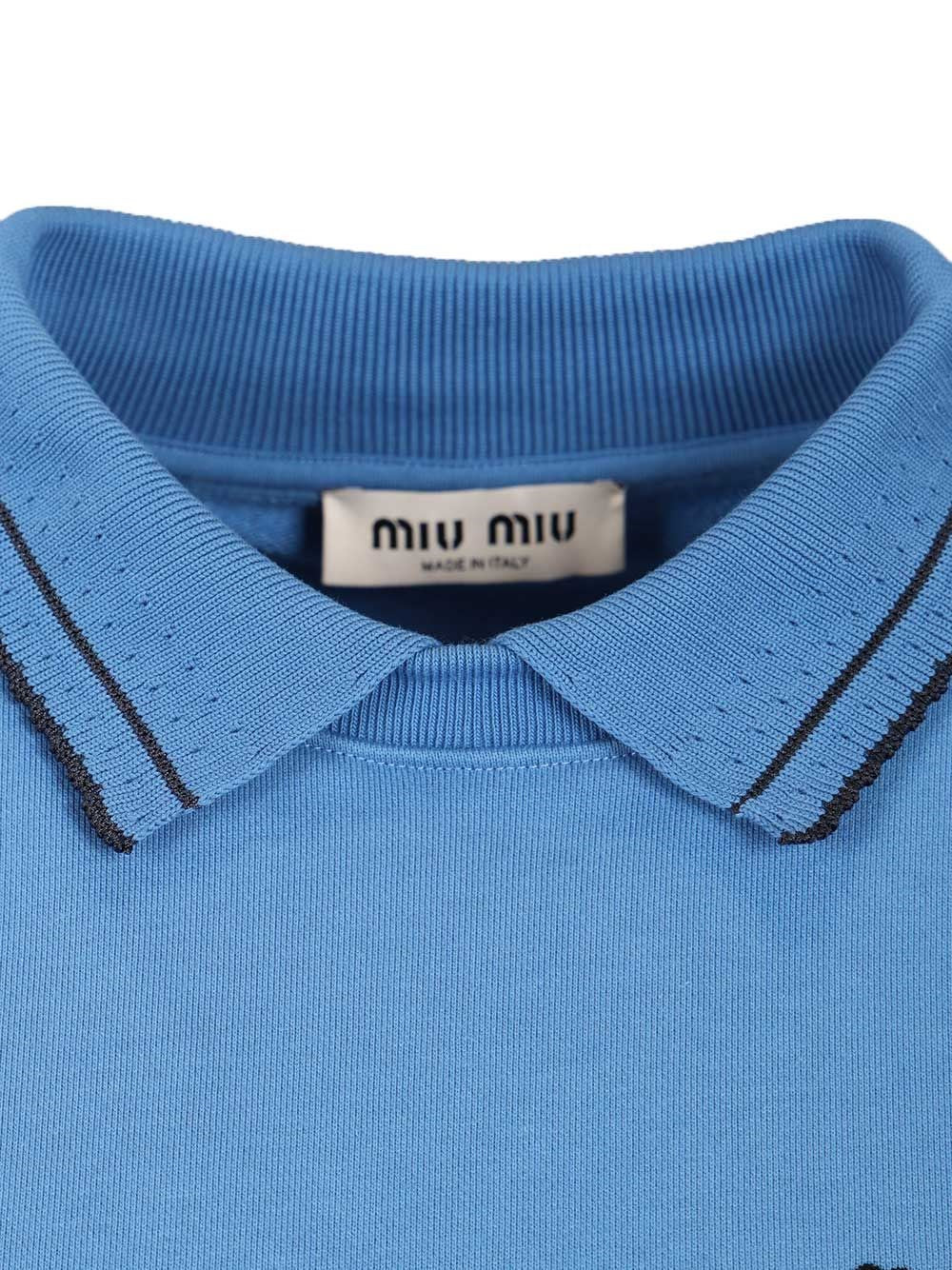 Miu Miu Miu Miu Women Sweatshirt With Embroidered Logo