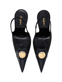 Saint Laurent Women Louis Décolleté In Patent Leather And Satin