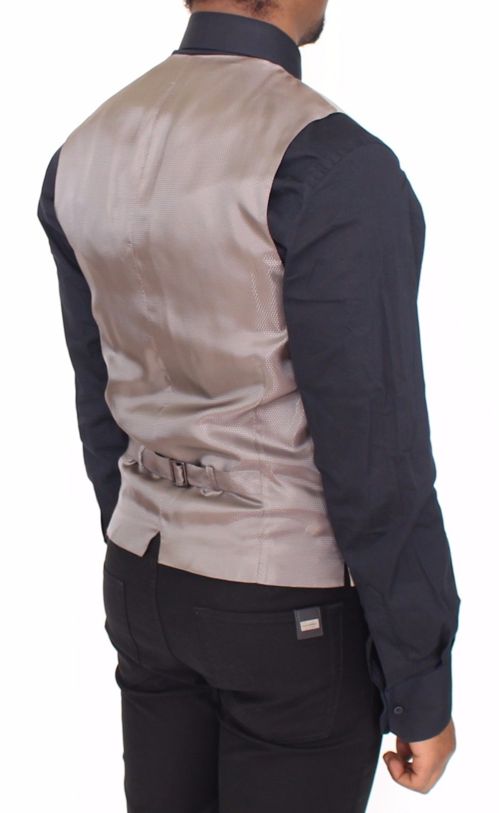 Dolce & Gabbana Beige Cotton Dress Vest Blazer Men's Jacket8