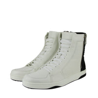 Gucci Gucci Men's Zip Up Black / White Suede / Leather Hi Top Sneakers