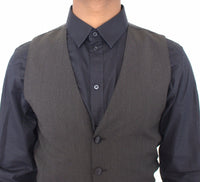Dolce & Gabbana Gray Wool Stretch Dress Vest Men's Blazer10