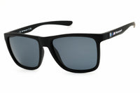 BMW BMW Sunglasses Rectangle Full Rim, Matte Black Frame and Smoke Polarized Lens BS001502D