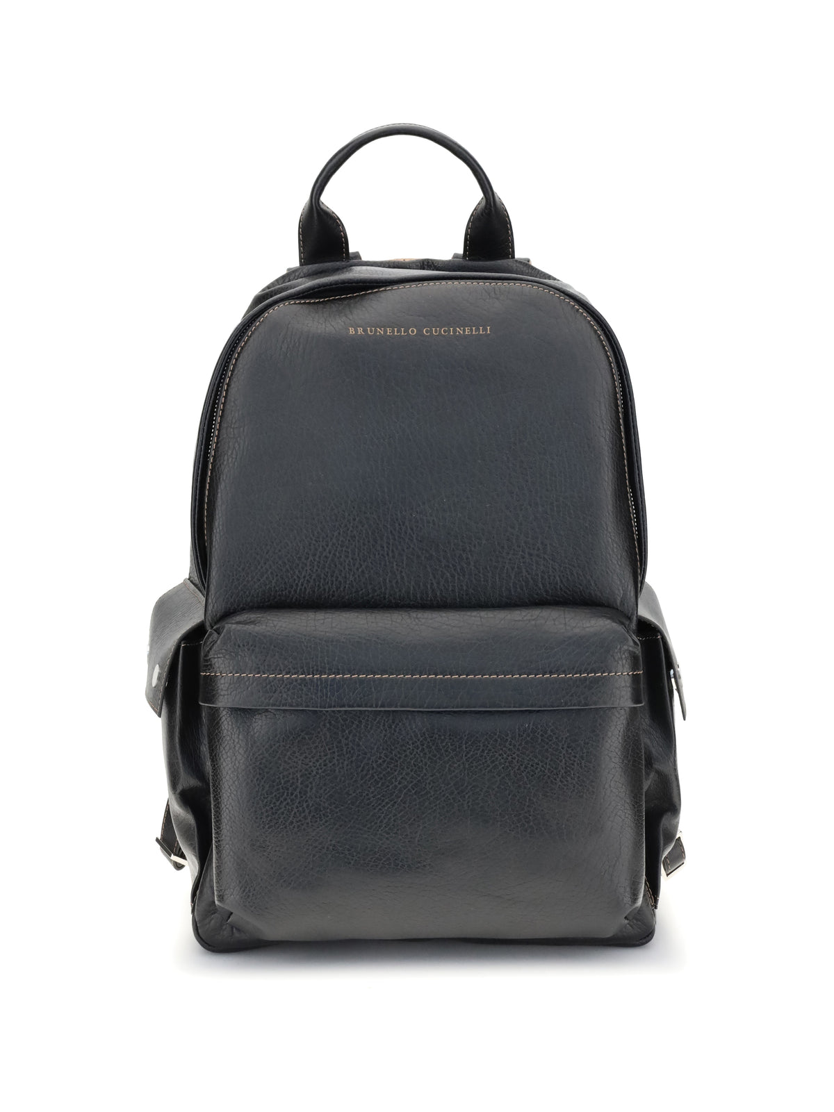 Brunello Cucinelli Men Leather Travel Backpack