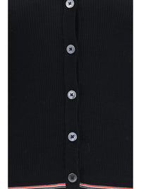 Thom Browne Women Ribbed Merino Wool Cardigan