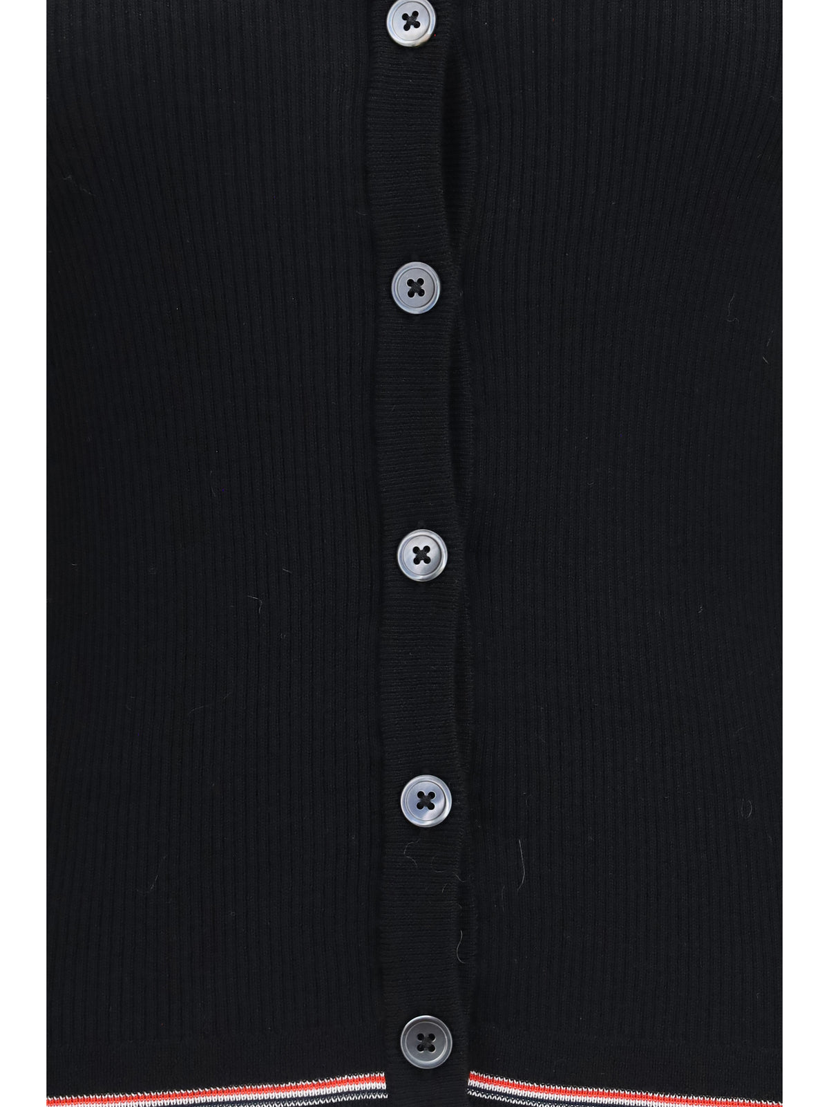 Thom Browne Women Ribbed Merino Wool Cardigan