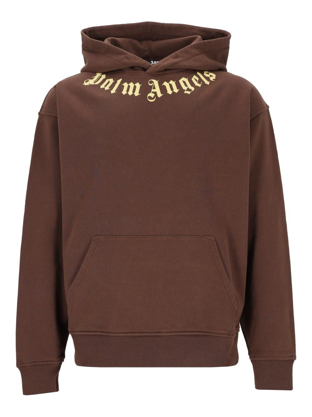 Palm Angels Men Neck Logo Hoodie