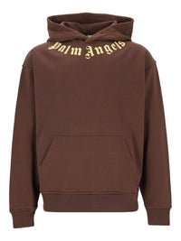 Palm Angels Men Neck Logo Hoodie