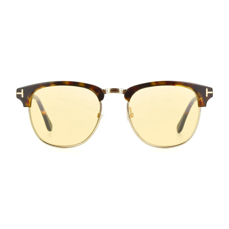 Tom Ford Sunglasses Browline Full Rim, Dark Havana Frame and Brown Lens FT024852E