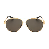 Roberto Cavalli Sunglasses Aviator Full Rim, Palladium Frame and Blue Lens SRC008V0579