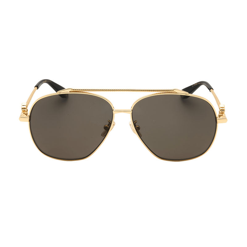 Roberto Cavalli Sunglasses Aviator Full Rim, Palladium Frame and Blue Lens SRC008V0579