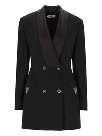 Versace Women Double-Breasted Evening Blazer