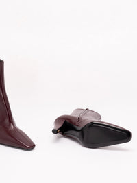 Saint Laurent Women Jill Booties In Smooth Leather