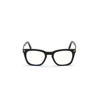 Tom Ford Tom Ford Eyeglasses Square Full Rim, Shiny Black Frame and Blue-Light Block lens Lens FT5736-B001