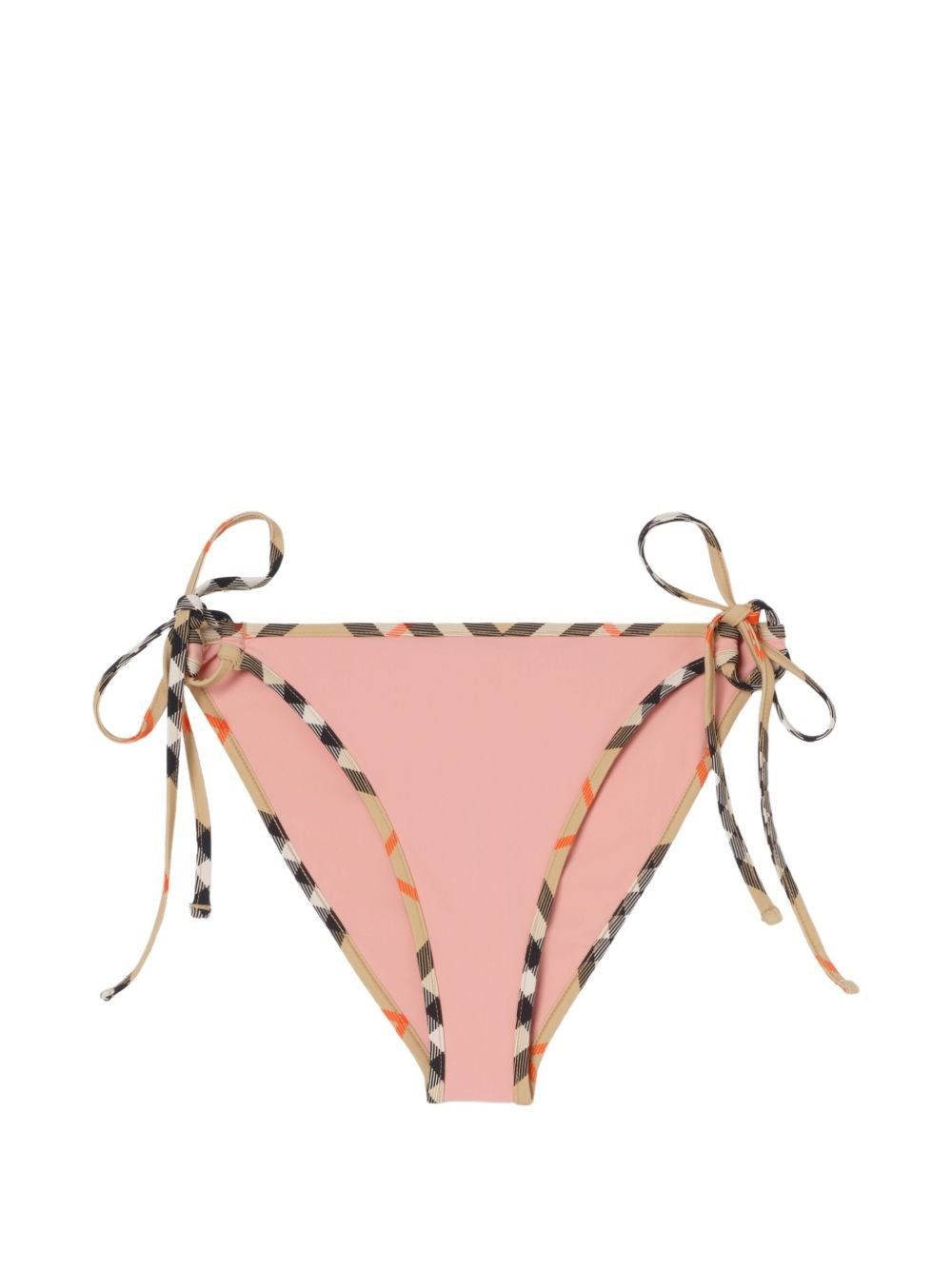 Burberry Women Bikini Bottoms With Checked Edges