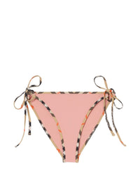 Burberry Women Bikini Bottoms With Checked Edges