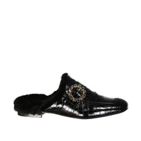 Eleventy Eleventy Leather Fur Mules Women