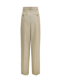 SAINT LAURENT Saint Laurent Women Tailored Wool And Silk Canvas Pants
