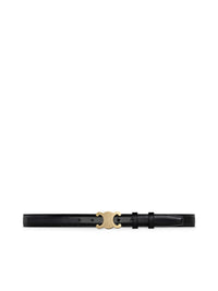 Celine Celine Women Triomphe Belt In Schwarz Smooth Calfskin