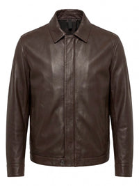 Tagliatore Men `Foch` Leather Jacket