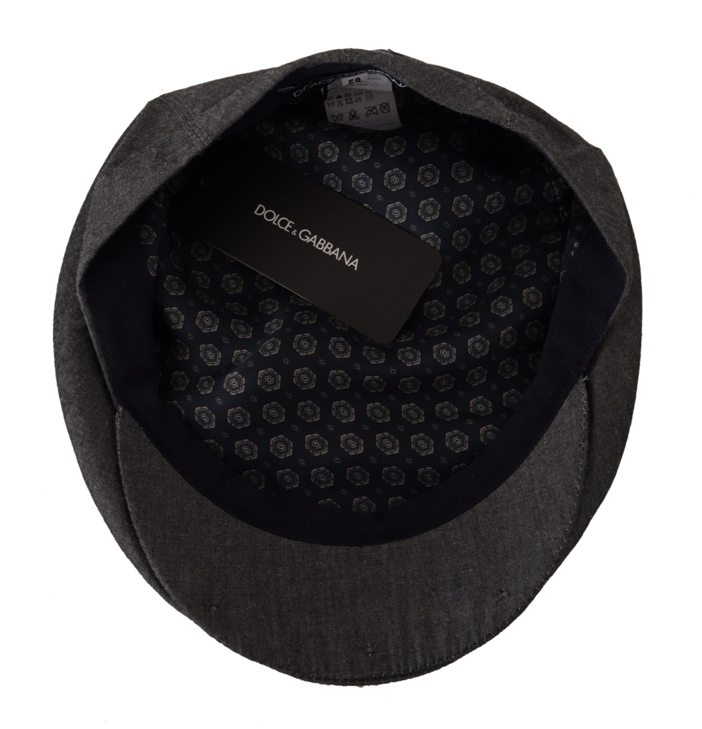 Dolce & Gabbana Elegant Gray Newsboy Men's Hat