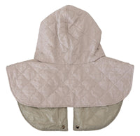 Dolce & Gabbana White Quilted Whole Head Wrap One Size Nylon Men's Hat