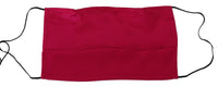 Dolce & Gabbana Dolce & Gabbana Red Cotton Pleated Elastic Ear Strap One Size Face Women's Mask