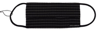 Dolce & Gabbana Dolce & Gabbana Black White Stripes Elastic Ear Strap One Size Face Women's Mask