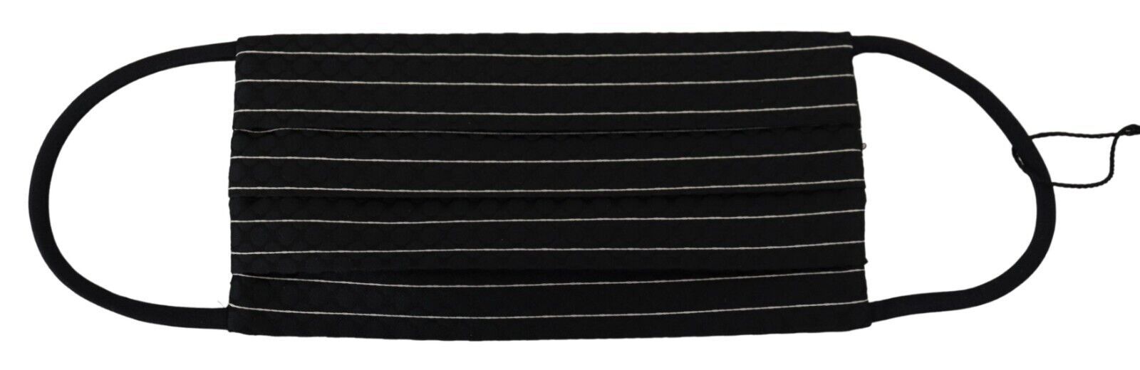 Dolce & Gabbana Dolce & Gabbana Black White Stripes Elastic Ear Strap One Size Face Women's Mask